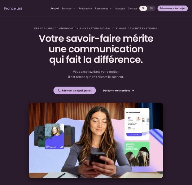 Page d’accueil de francelini.com