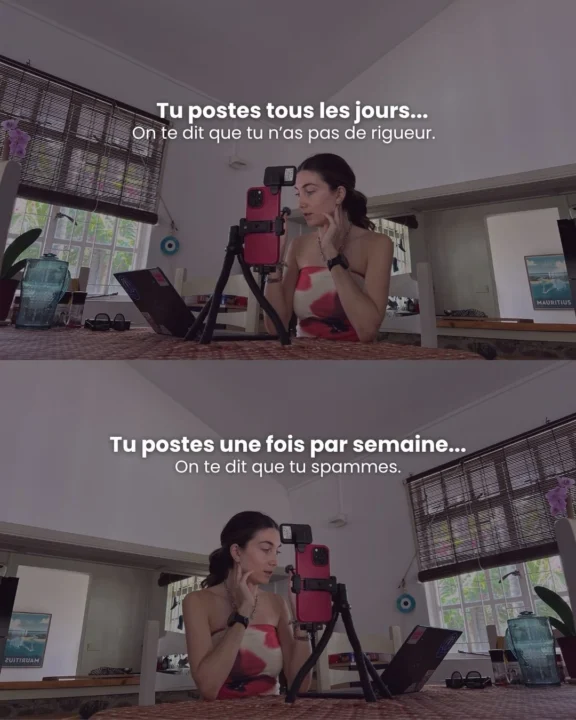 Ton signe de t’affranchir du regard des autres ! Dis moi, qu’est ce qui…